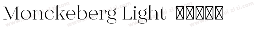 Monckeberg Light字体转换
